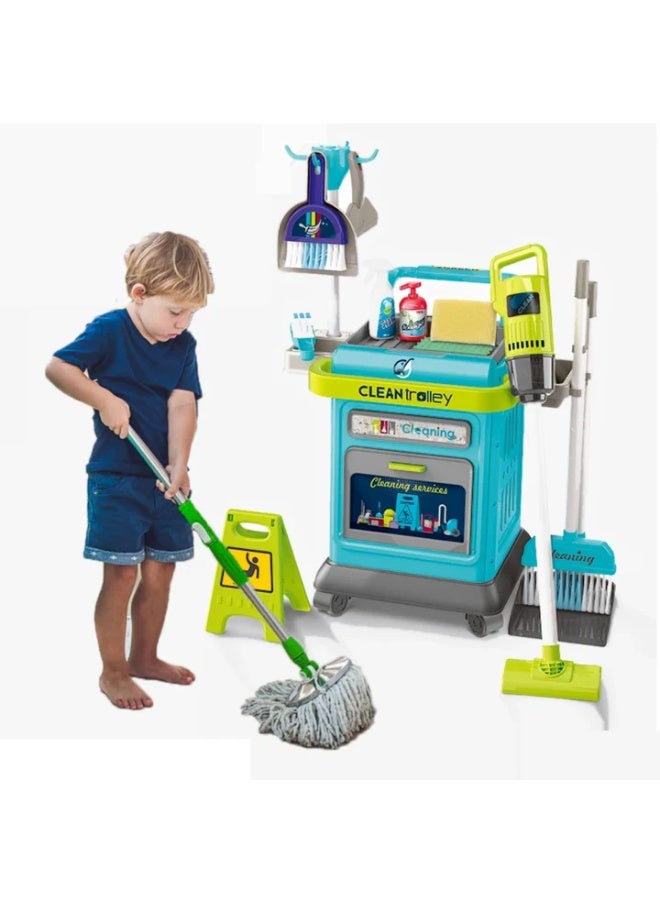 Clean Natural Foliage Trolley Cleaning Playset 40-Pcs 008-206 - Image 2