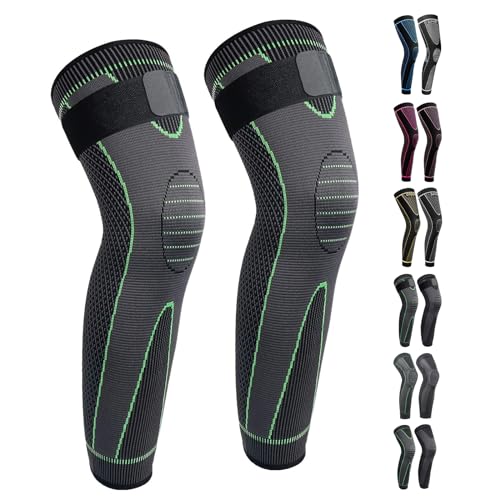SKDK Full Leg Compression Sleeves Protect Knee Reduce Varicose Veins Swelling for Men Women Basketball Cycling Football Arthritis - Image 2