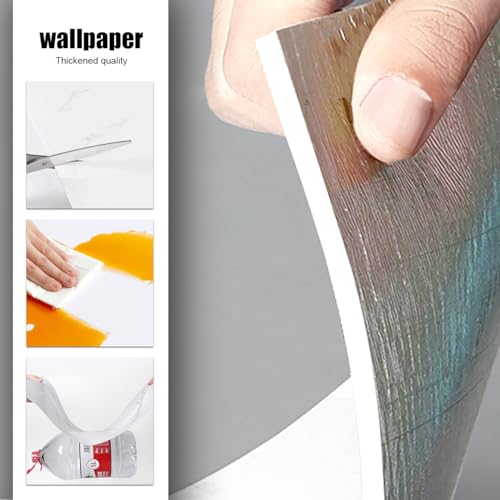 Chejiaye Peel and Stick Marble Wall Panels 11.8"x11.8"- Waterproof Self-Adhesive for Interior Wall Decor,PVC Foam Backsplash Tile for Kitchen (Not Real Tile) (White, 11.8"x11.8"x0.08"in-Thin) - Image 5