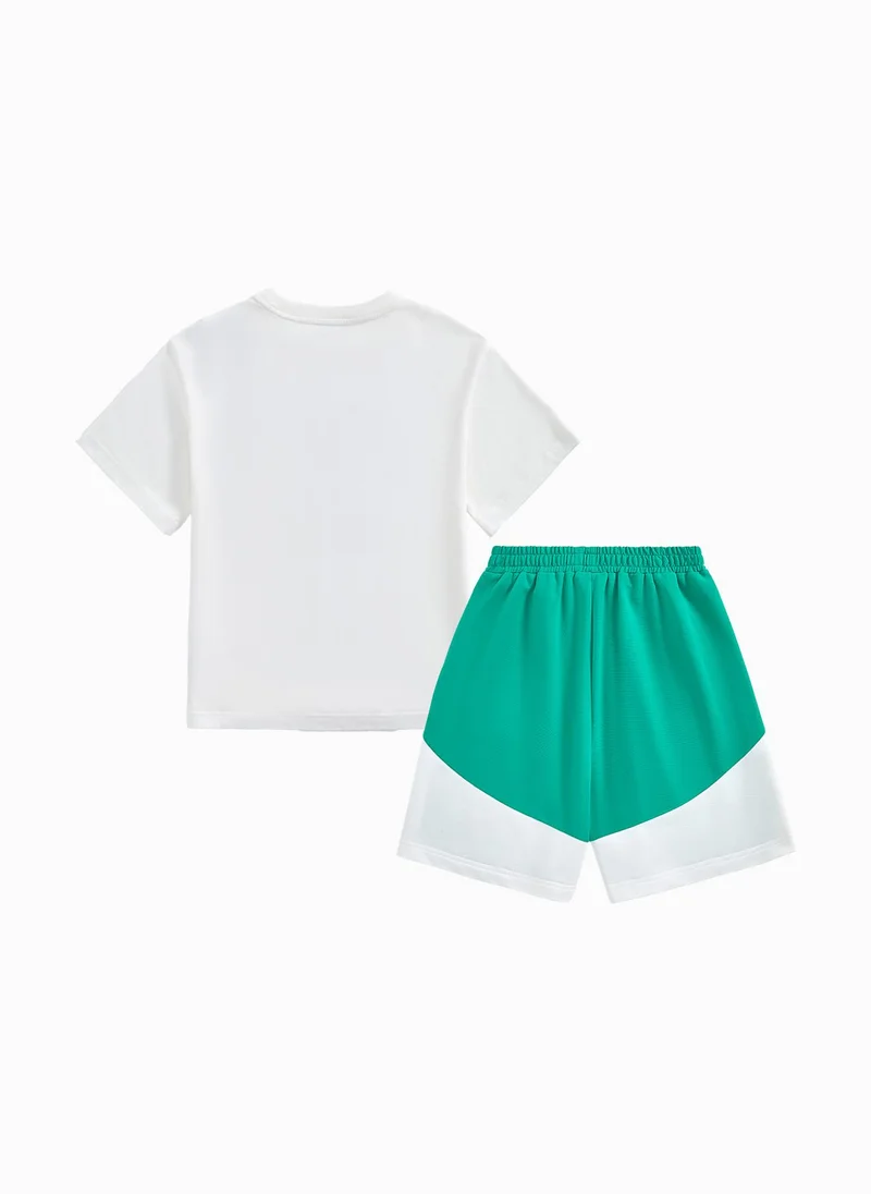 بالابالا Kids Unisex Knit Short Sleeve Suit