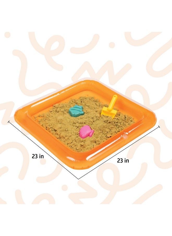 Sensory Sand صينية الرمال القابلة للنفخ المحمولة للأنشطة الرملية بديل لصندوق الرمل أو طاولة الرمل  - Image 3