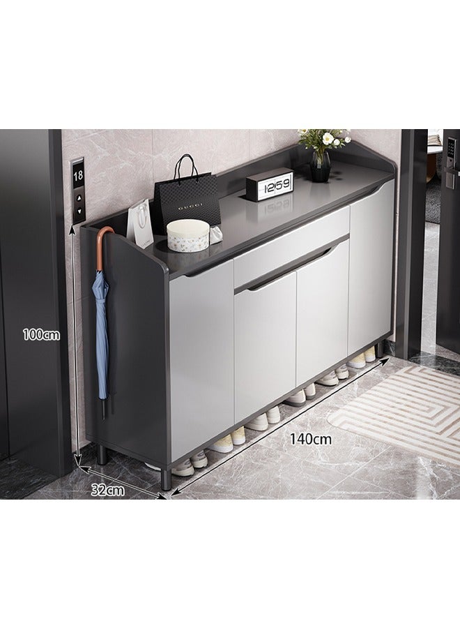 كيكي خزانة أحذية فاخرة متعددة الوظائف للمدخل وأدراج تخزين 140 سم - Image 2