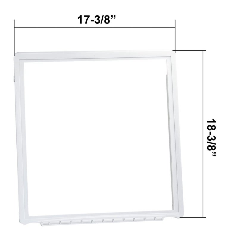 folosem 241969501 Refrigerator Shelf Frame (Without Glass) Crisper Pan Cover For Frigidaire (Electrolux) Refrigerator,Delicatessen Drawer Cover -AP4433007, 1512992, AH2363832, EA2363832, PS2363832 - Image 4