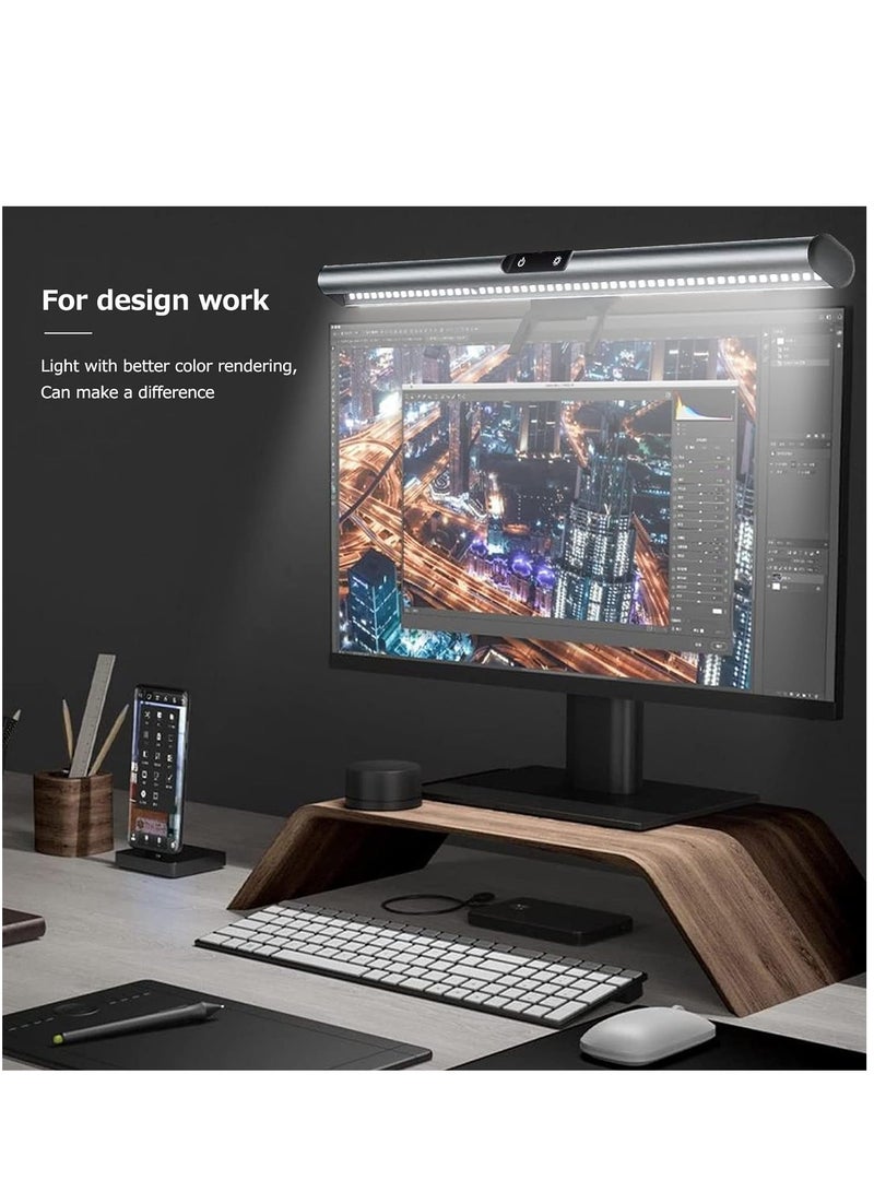 USB Monitor Light Bar with Eye-Care Technology, Touch Control 3-Color Options, Adjustable Brightness, No Glare Design for Desk, Gaming, Home Use - Perfect for Students and Professionals. - Image 2