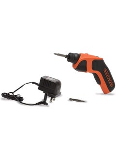 BLACK+DECKER 3.6V 1.5Ah Li Ion 5Nm Cordless Electric Screwdriver With Forward Reverse Function With 2 Screwdriver Bits Orange Black Cs3651Lc 2 Years  - Image 2