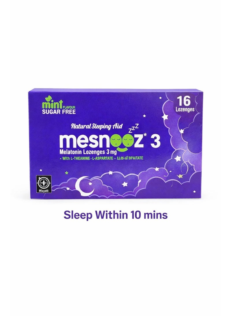 Unique MESNOOZ 3MG LOZENGES 16’S - Image 2
