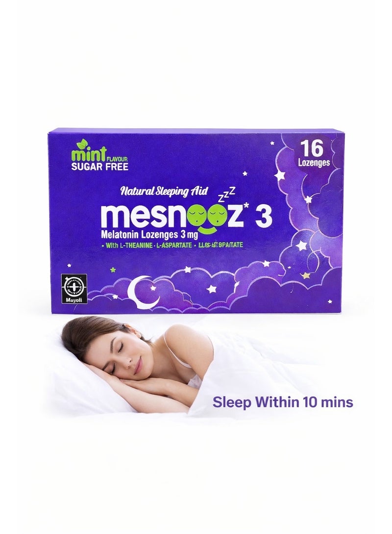 Unique MESNOOZ 3MG LOZENGES 16’S - Image 1