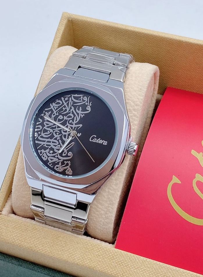 كاترك ساعة يد كوارتز مقاومة للماء بعقارب للرجال