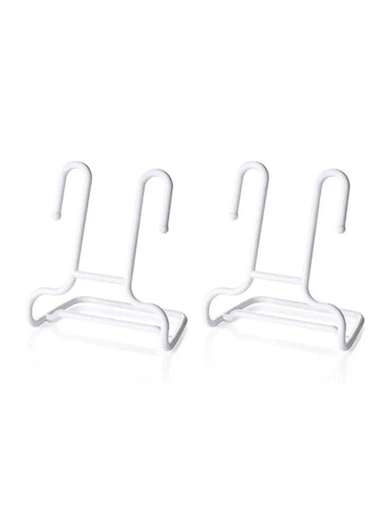 Generic 2PCS/Set Multi-Function Shoe Shelf Organizer, Multi-Function Shelf Drying Rack, Shoe Rack, Stand Hanger, Children Kids Shoes Hanging, Storage Wardrobe Organizer.  - Image 5