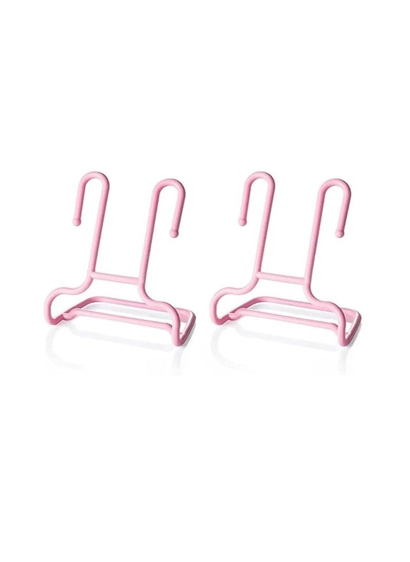 Generic 2PCS/Set Multi-Function Shoe Shelf Organizer, Multi-Function Shelf Drying Rack, Shoe Rack, Stand Hanger, Children Kids Shoes Hanging, Storage Wardrobe Organizer.  - Image 4