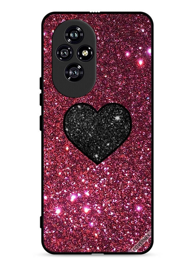 Covernex غطاء حماية Honor 200 5G مزين بالقلوب اللامعة - Image 1