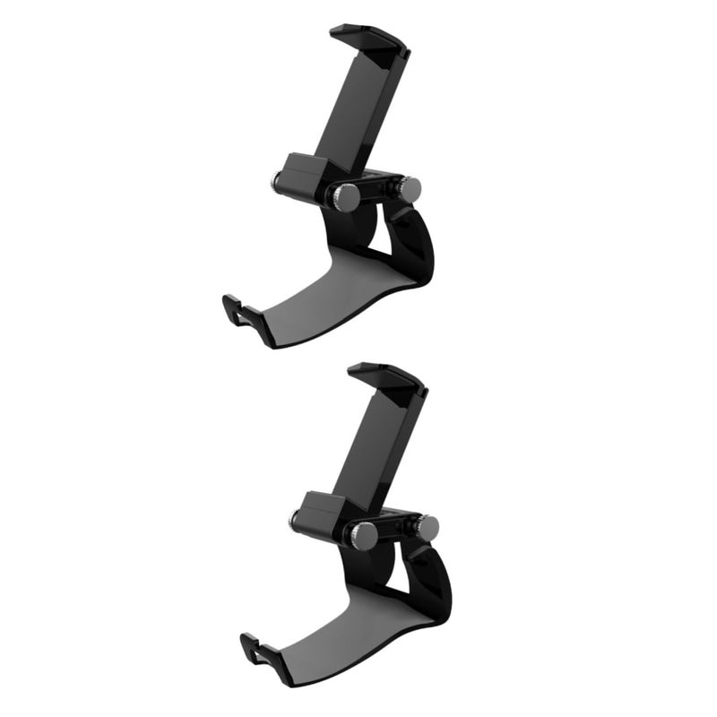 2 Pcs Black Phone Holder Clamp Desk Mount For Gamepad Controller 10 5X7X4CM - Image 2