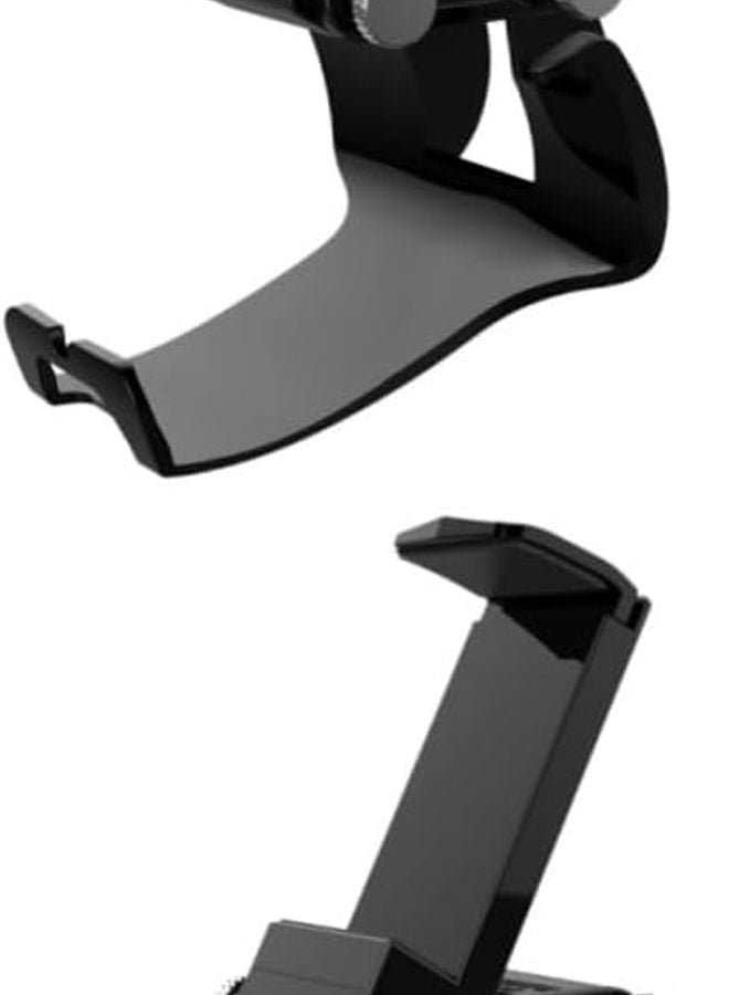 2 Pcs Black Phone Holder Clamp Desk Mount For Gamepad Controller 10 5X7X4CM - Image 1
