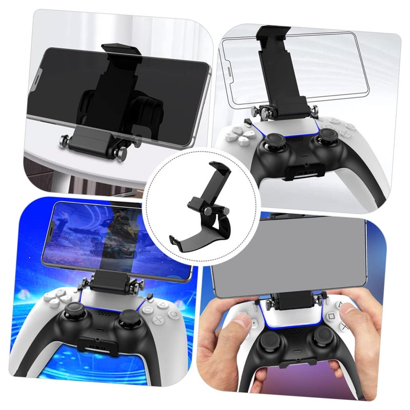 2 Pcs Black Phone Holder Clamp Desk Mount For Gamepad Controller 10 5X7X4CM - Image 3