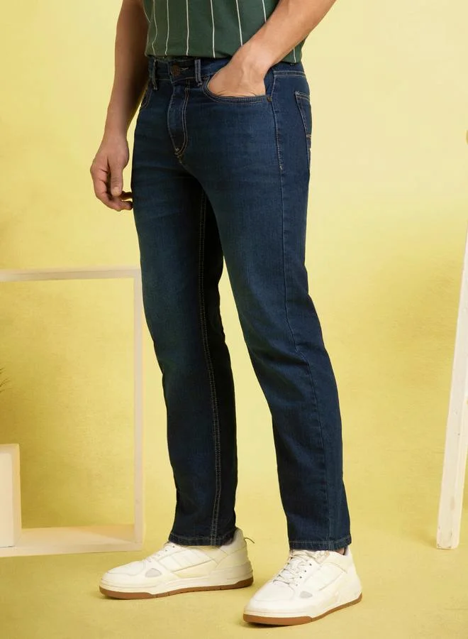 Dennis Lingo Classic Indigo Jeans For Men Featuring A Timeless Straight Fit Crafted From High Quality Denim