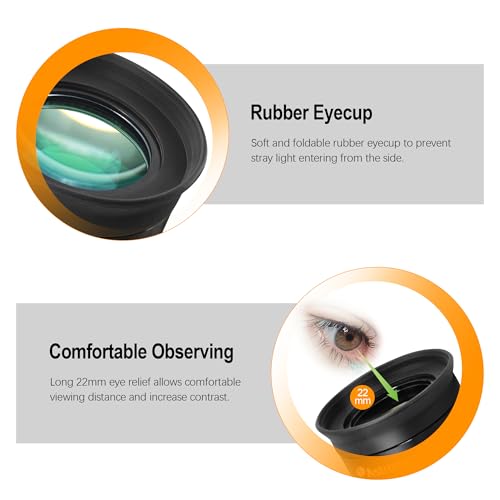 Astromania Telescope Eyepiece 2 inch 30mm - Ultra Wide 80 Degree with Fully Multi-Coated Optics - 2 inch SWA Wide Field Eyepiece Accessory for Astronomy & Stargazing - Compatible with Most Telescopes - Image 5