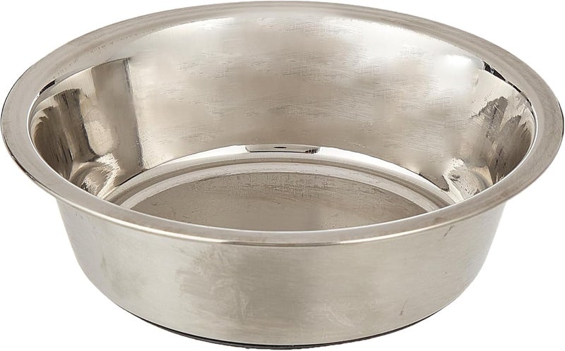 Trixie Stainless Steel Dog Bowl with Rubber Base - 500ML - Image 1