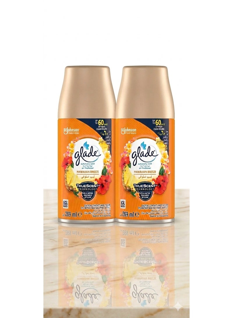 Glade Tropical Breeze Air Freshener Refills 269ml (2 pieces) - Image 1