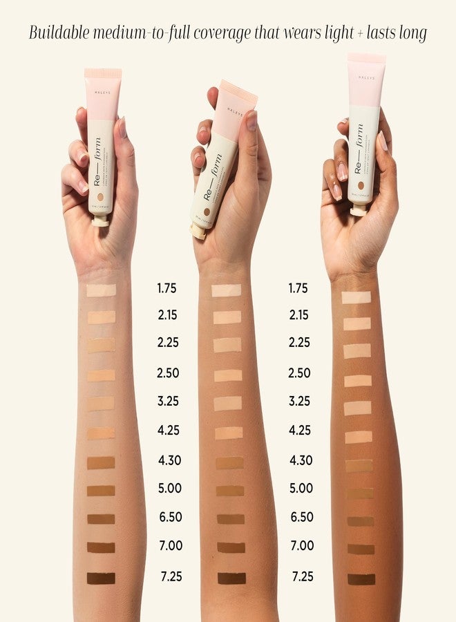 HALEYS Luminous Skin Foundation - VEGAN + CRUELTY-FREE - Lightweight Foundation with Medium-to-Full Coverage for Natural Glow - Oil-Free Beauty, Sensitive & Acne-Prone Skin - Fragrance-Free (7.25) - Image 5