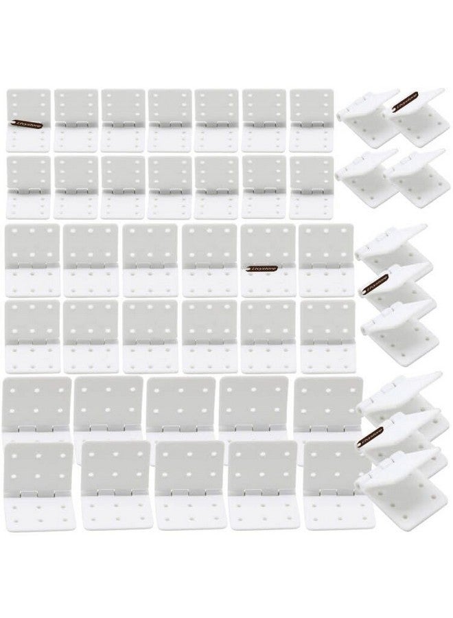 Ltvystore 75Pcs 3Sizes White Pinned Hinge With Removable Split Pins Compatible With Rc Airplane Parts Diy Accessories - Image 1