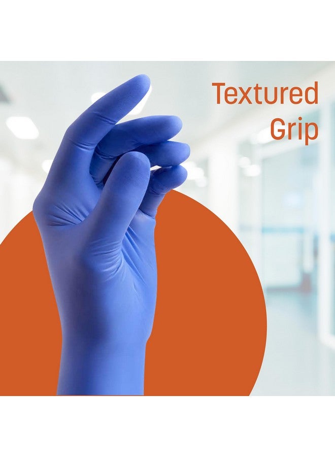 Caring Nitrile Exam Gloves (90ct), Powder Free and Not Made with Natural Rubber Latex, Gloves for Medical Use, Cleaning, Food Prep and More, X-Large - Image 1