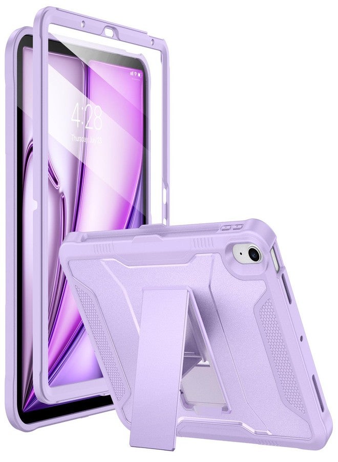 Soke Case for iPad Air 11-inch M3/M2 (2025/2024), iPad Air 5th/4th Generation 10.9-inch (2022/2020), with Built-in Screen Protector and Kickstand, Rugged Full Body Protective Cover - Violet - Image 1