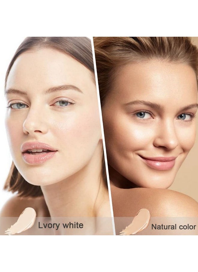 evpct - 2Pcs Tri Color Face Conceal Correct Cream Contour Makeup Palette For Mature Light Medium Skin Color Correcting Conceal Trouble Spots Dullness Under Eye Dark Circles Discolorations Covers Redness - Image 1