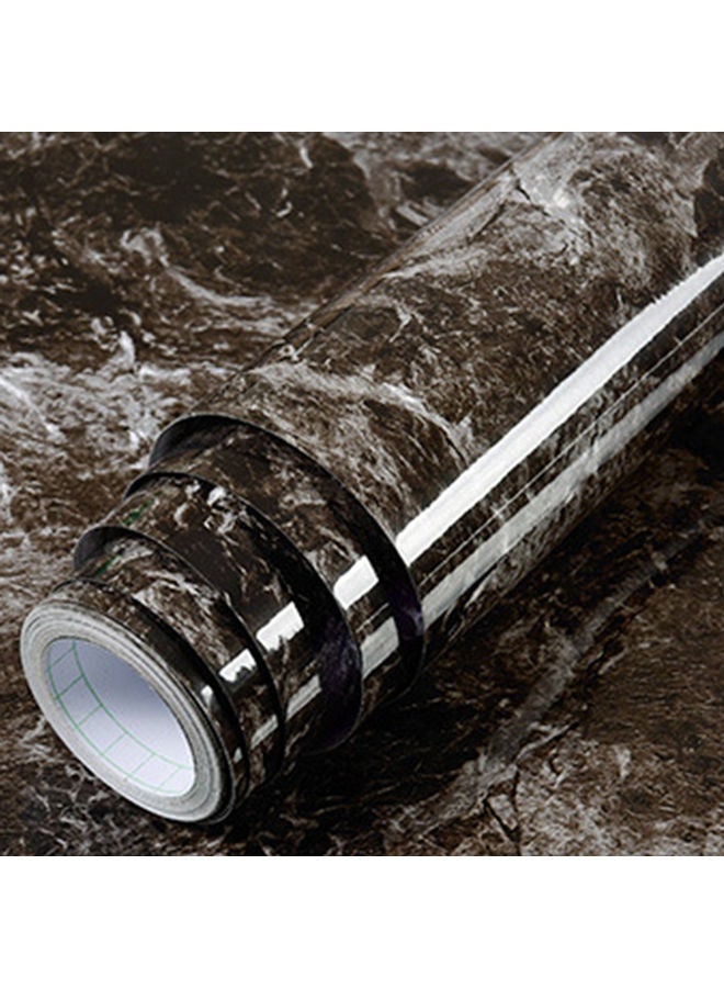 شاربدو ورق حائط ذاتي اللصق ضد الماء للاستخدام على أسطح طاولات المطبخ أسود 60x200سم - Image 3