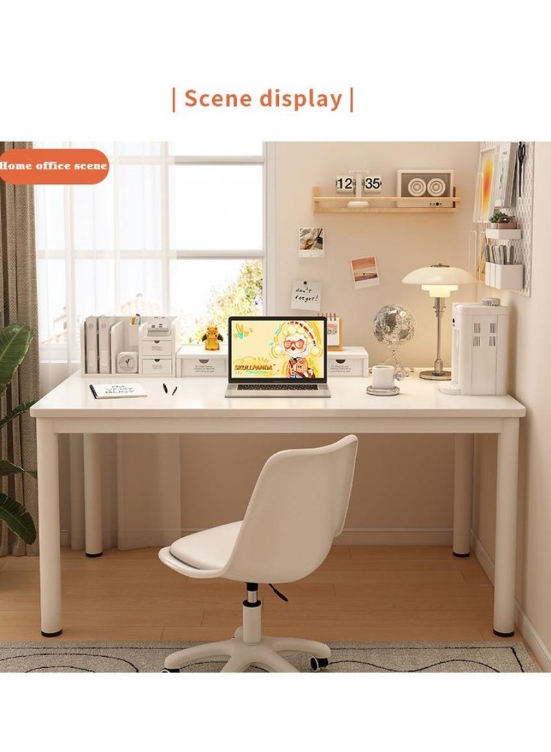 اليسا مكتب منزلي ١٤٠×٦٠ سم - مكتب كمبيوتر بسطح خشبي وأرجل فولاذية للعمل والدراسة وتناول الطعام - Image 4