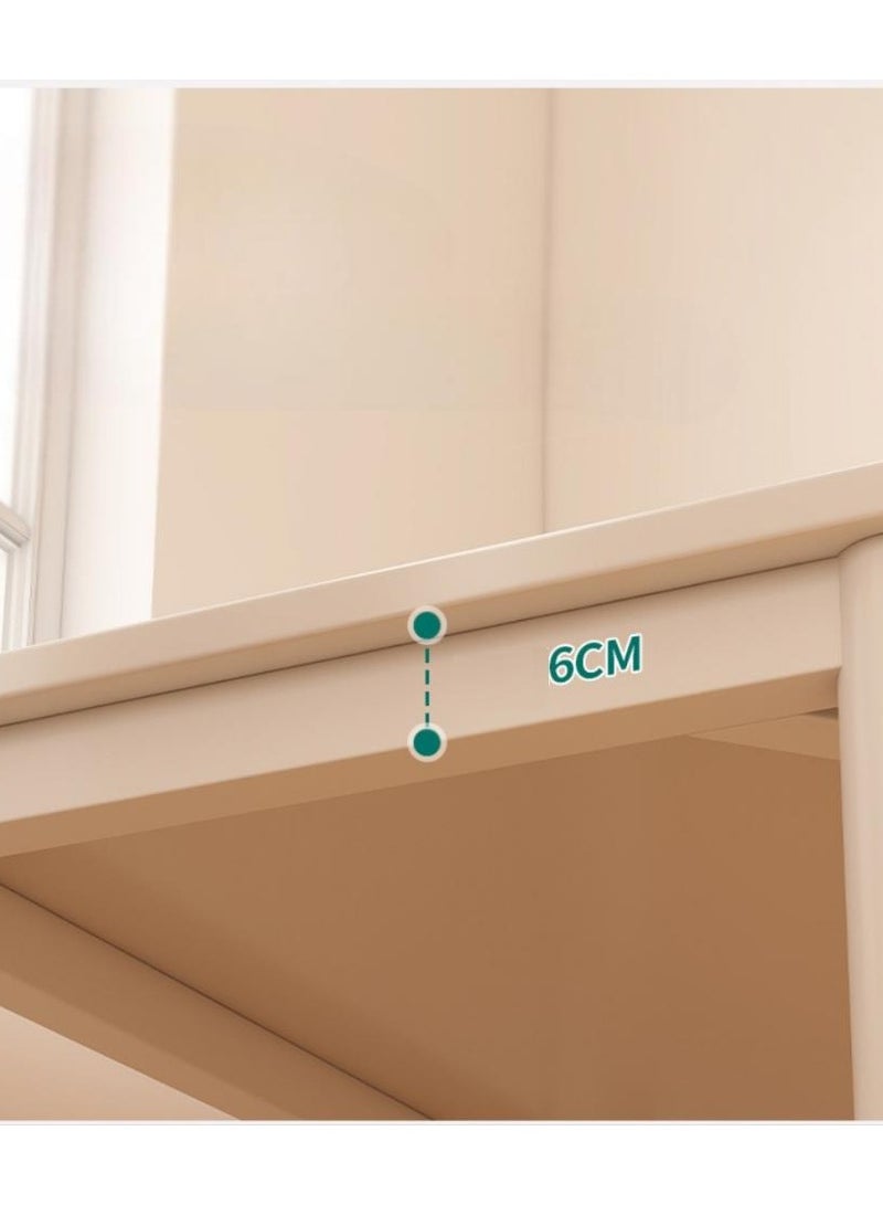 اليسا مكتب منزلي ١٤٠×٦٠ سم - مكتب كمبيوتر بسطح خشبي وأرجل فولاذية للعمل والدراسة وتناول الطعام - Image 2