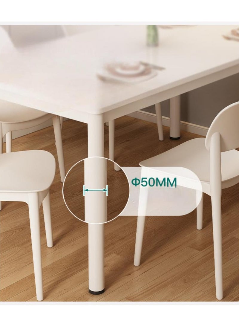 اليسا مكتب منزلي ١٤٠×٦٠ سم - مكتب كمبيوتر بسطح خشبي وأرجل فولاذية للعمل والدراسة وتناول الطعام - Image 3