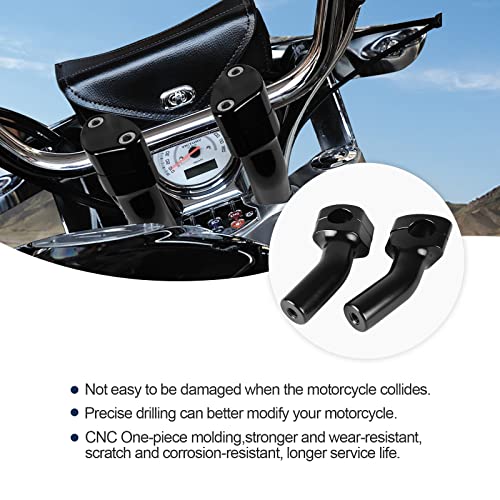 Hutexico Motorcycle Pullback Handlebar Riser for Harley, Hutexico One-Piece 4 inch Handlebar Risers Universal for 1 inch Handlebar Dyna Sportster 883 Softail Shadow 750 Vulcan 900 V-Star Bouledvard - Image 5