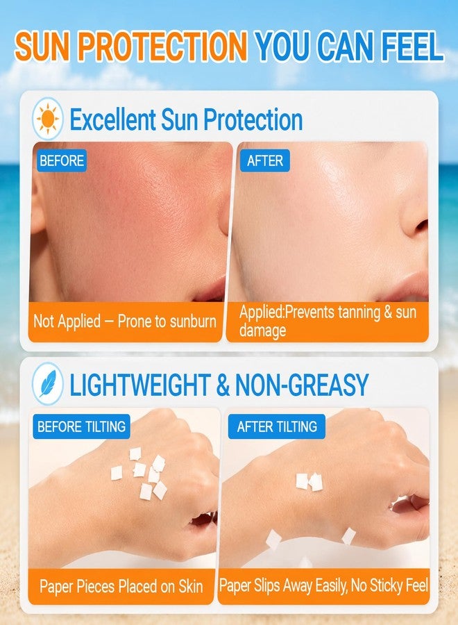 Erinde 30 Pack Travel Size Sunscreen, SPF 50+, Mini Sunscreen Bulk for Face & Body, Waterproof & Non-Greasy, Travel Size Sunscreen Packets for Summer Beach And Outdoor Must Haves, 0.28 Oz/Pack - Image 4