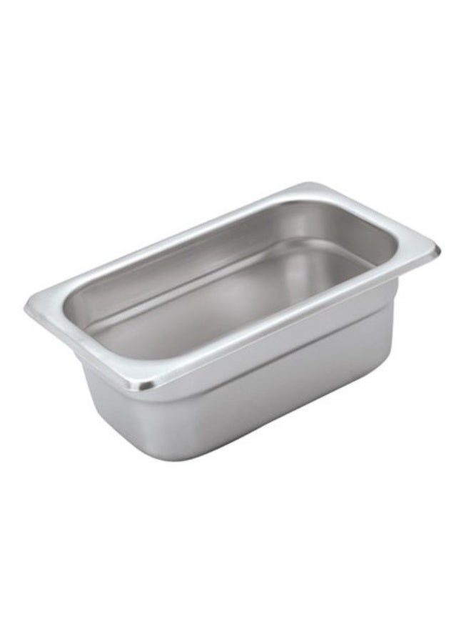 Stainless steel gastronorm (GN) container/pan 1/9 (176 x 108 x 65 mm) Capacity: 0.6 liter,  Value Pack of 6 Pieces - Image 1