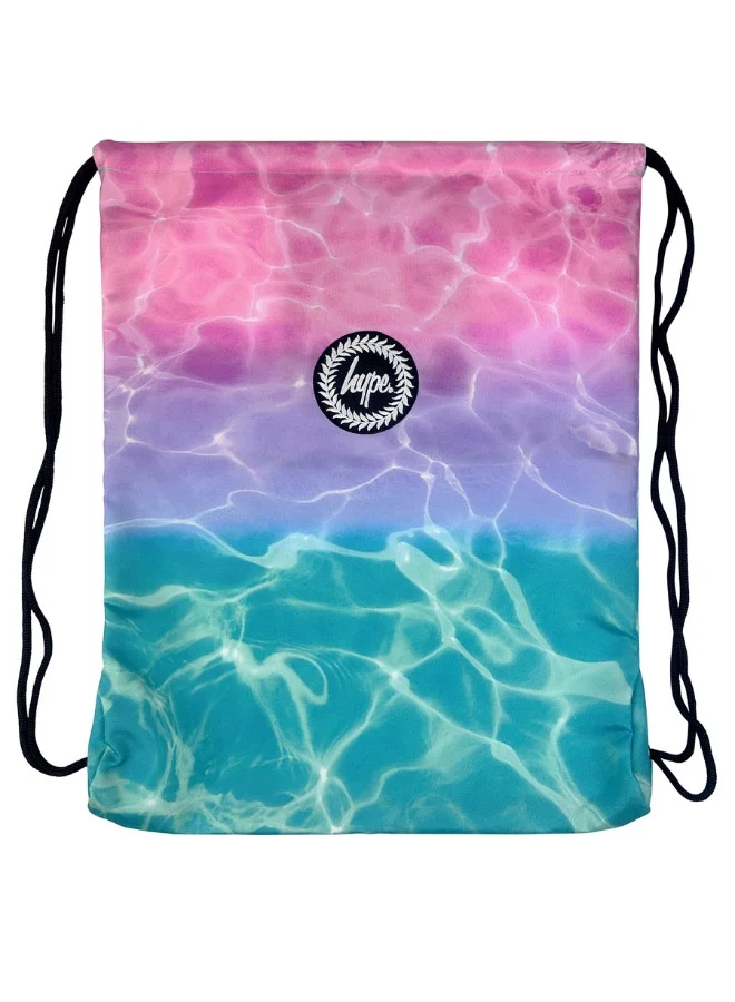 JUST HYPE Drawstring Sports Bag - Pastel Pool