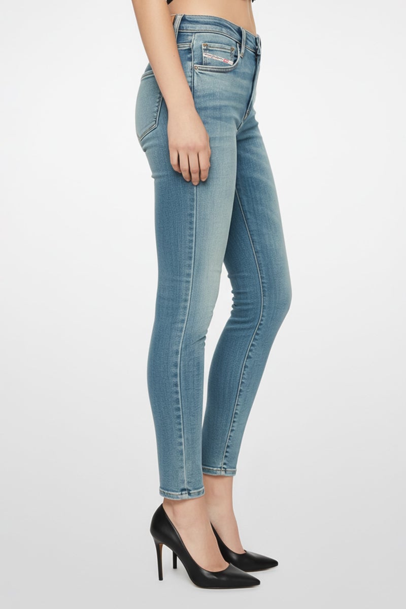 DIESEL Women Skinny Fit 2015 Babhila Washed Stretchable Jeans, Blue - Image 3
