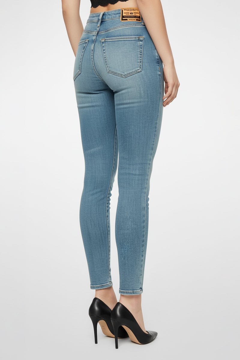 DIESEL Women Skinny Fit 2015 Babhila Washed Stretchable Jeans, Blue - Image 4