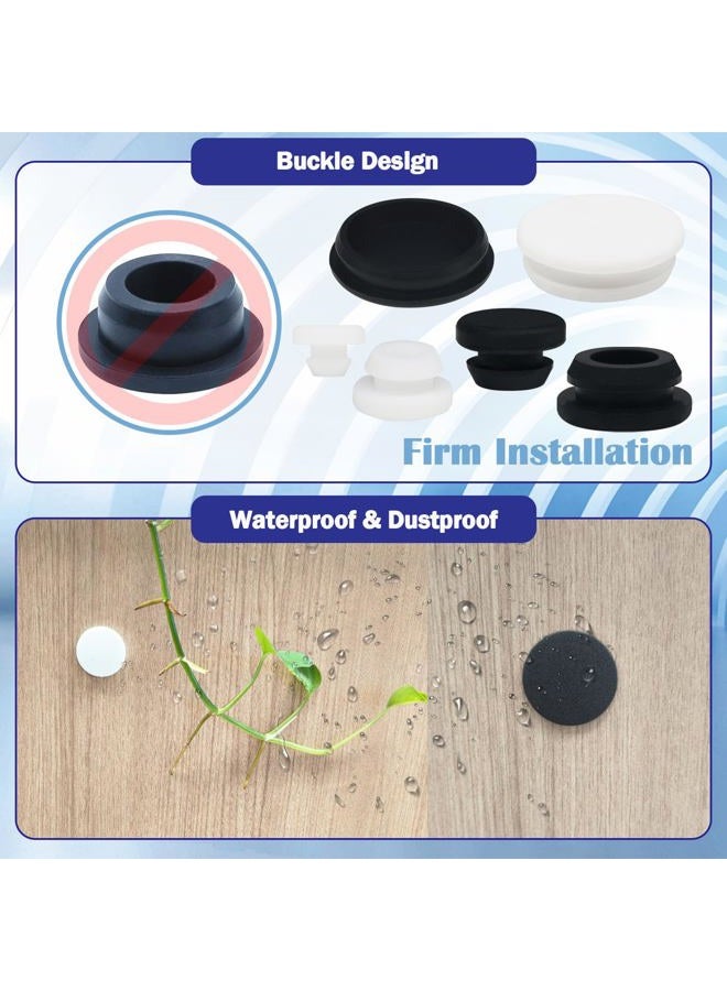 Tugermoola 77PCS 7 Sizes Silicone Plug Rubber Plugs for Holes Assorted Sizes 1/5" 1/4" 3/8" 1/2" 5/8" 3/4" 1" Hole Plug White - Image 4