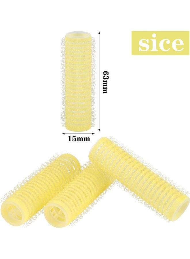 نيبمينينت مجموعة من 15 لفافة شعر ذاتية الإمساك أصفر - Image 2