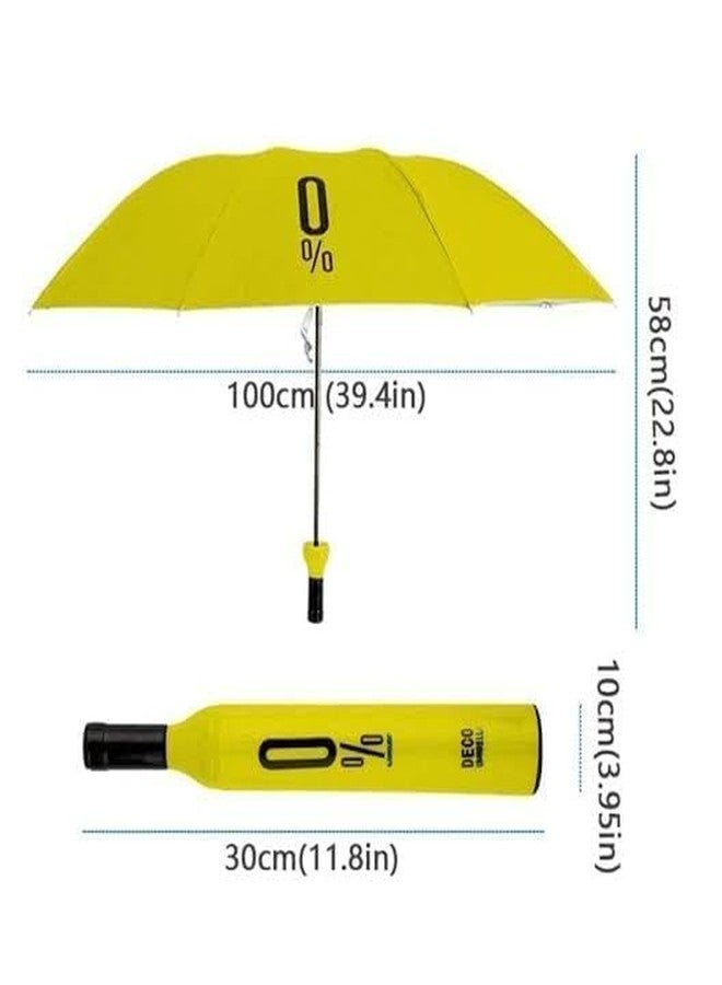 NPB Store Wine Bottle Umbrella Windproof Double Layer Umbrella with Bottle Cover for UV Protection & Rain, for Men, Women, and Kids (Multicolor) - Image 3