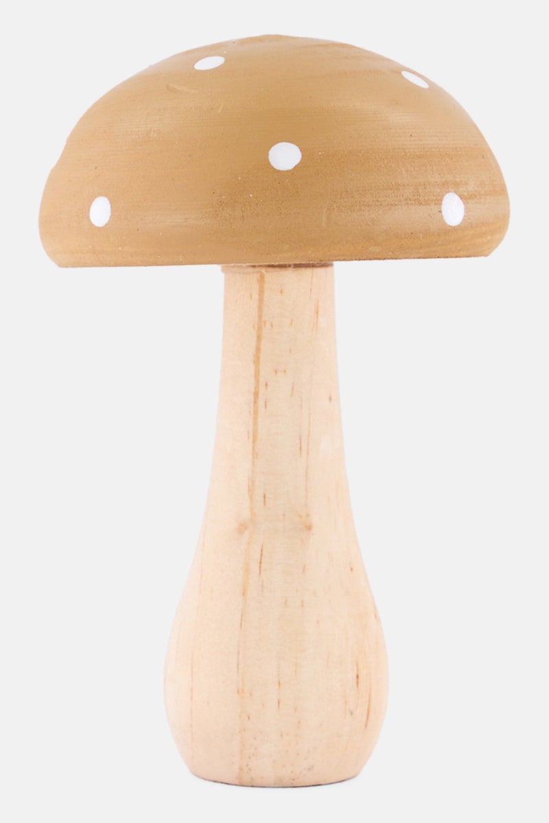 Muy Mucho Mushroom Figure 8,5 x 8,5 x 13 cm, Beige  - Image 1
