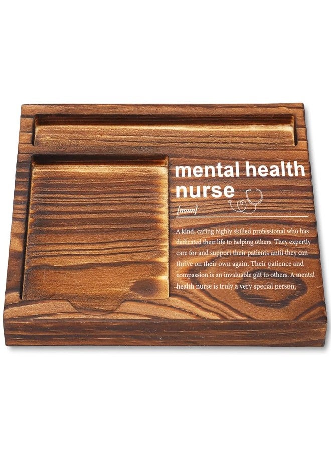 CWGOTC Mental Health Nurse Gifts, Wooden Self-Stick Note Pad Holders, Appreciation Gifts for Mental Health Nurses, Graduation, Birthday, Christmas, and Nurse Week Gifts YCB96 - Image 1
