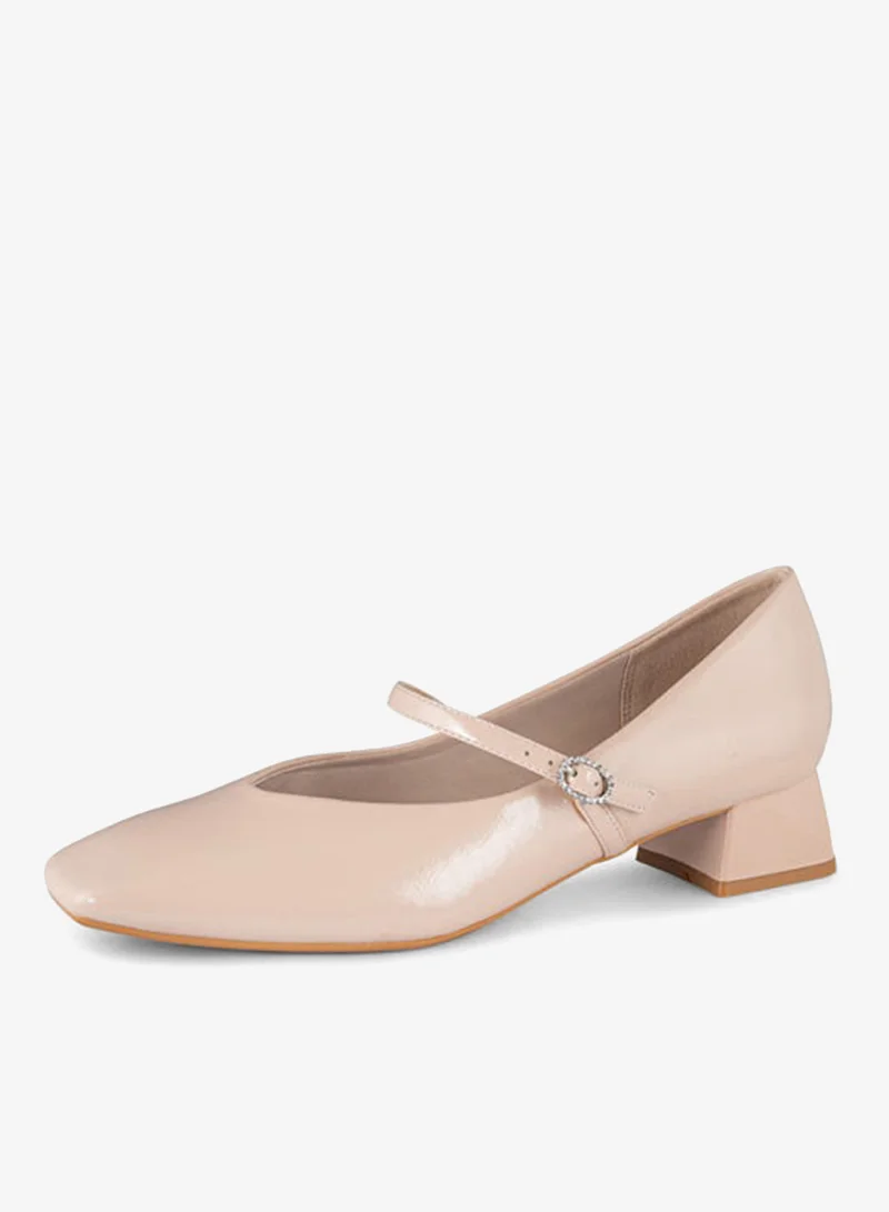 Vincci Women Square Toe Mid Heel Pumps