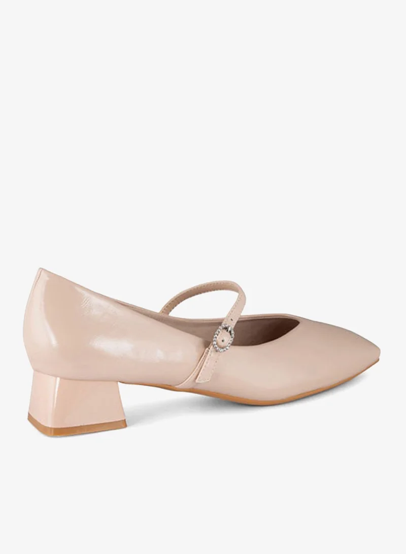 Vincci Women Square Toe Mid Heel Pumps