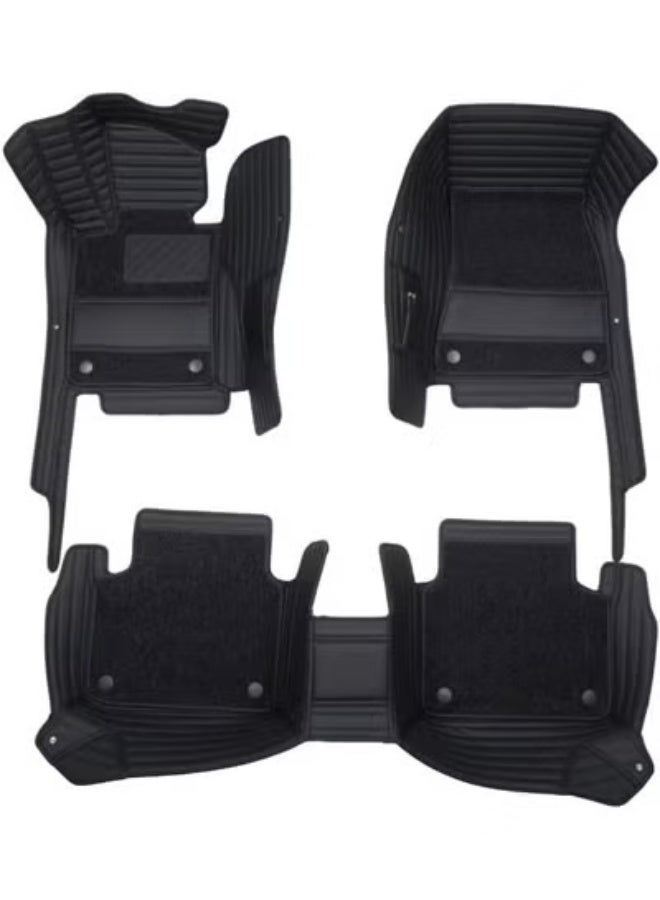 Premium Leather 9D Car Floor Mats – Dual Layer, Waterproof & Dirt-Proof for Volkswagen ID.5 2020-2022 – Full Interior Protection - Image 1