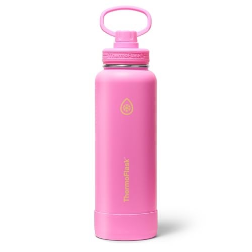 ThermoFlask Insulated Water Bottle with Spout Lid (40 oz, Electric Eclipse) - Leakproof, Stainless Steel Water Bottle for Cold & Hot Drinks, Travel & Daily Hydration - Image 1