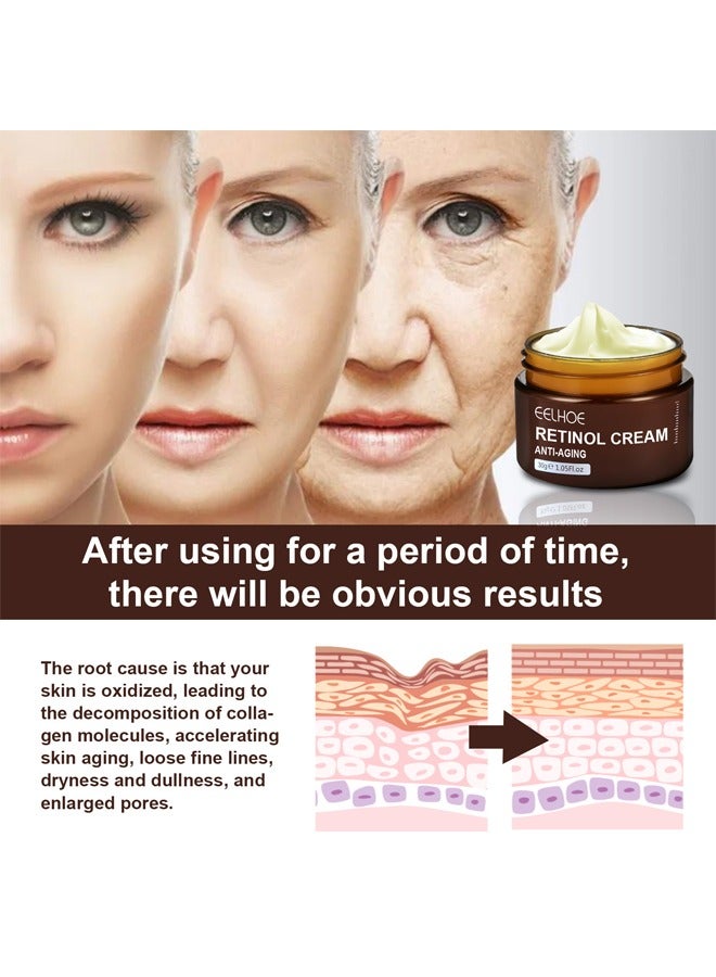 إيلهو كريم الريتينول المضاد للشيخوخة ، كريم شد التجاعيد ، كريم ريتينول لشد البشرة وتنشيطها 30 جم - Image 4