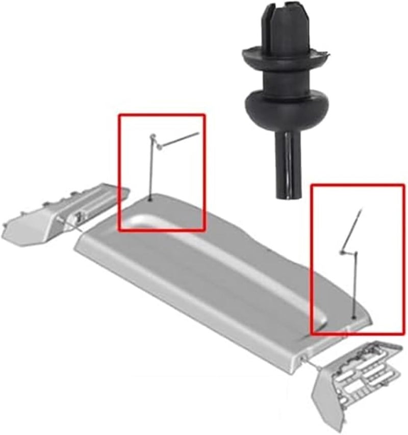Vuzmode Rear Parcel Shelf String Clips for Opel Corsa F - Image 3