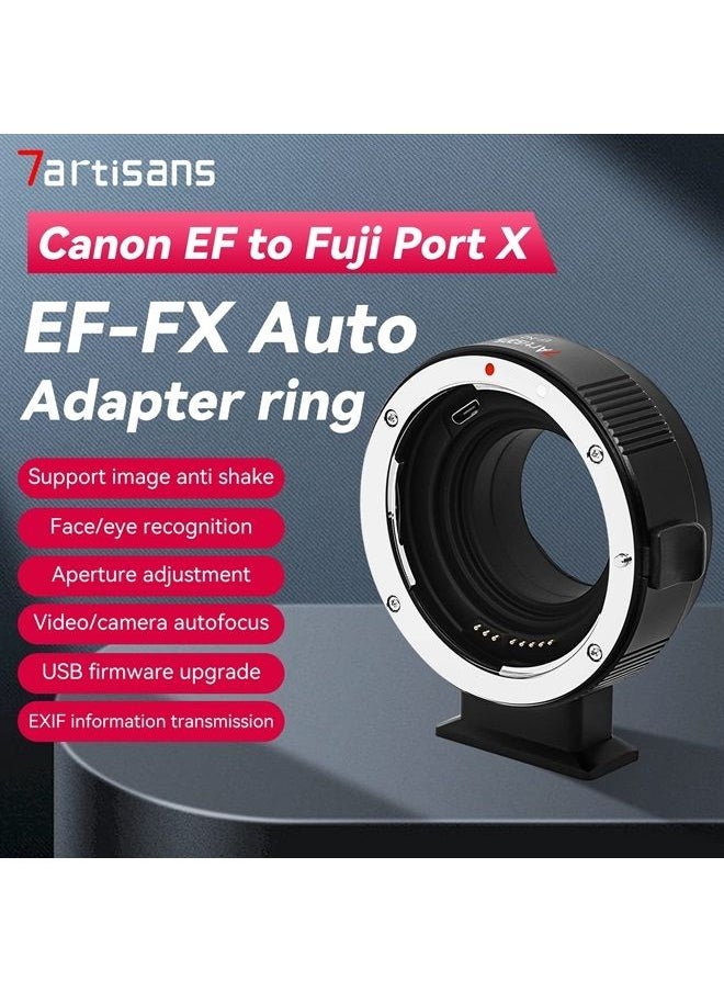 EF-FX Lens Adapter Auto-Focus Lens Speedbooster Converter Ring Compatible for EF/EF-S Mount,Sigma Lens Mount and Fuji X Mount Mirrorless Camera Lens