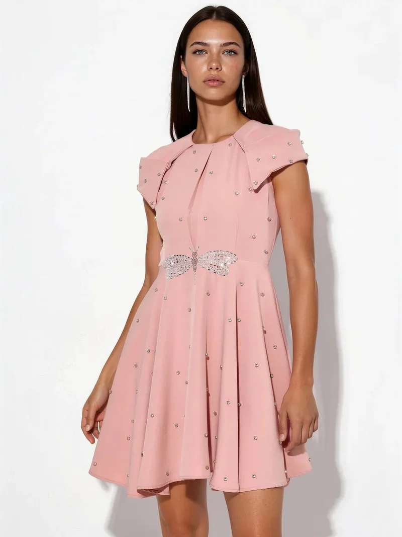 جينيفر Women's A-line Mini Dress With Sequins